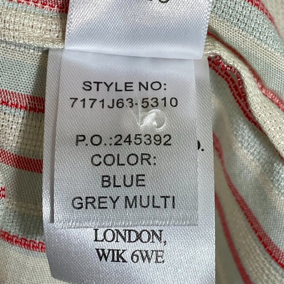 PAIGE Kylenn Tiered Boho Babydoll Dress Cream Stripe Resort Vacation M - Picture 10 of 15